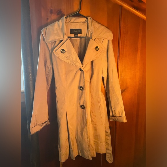 Liz Claiborne Waterproof Trench Coat - Picture 2 of 6